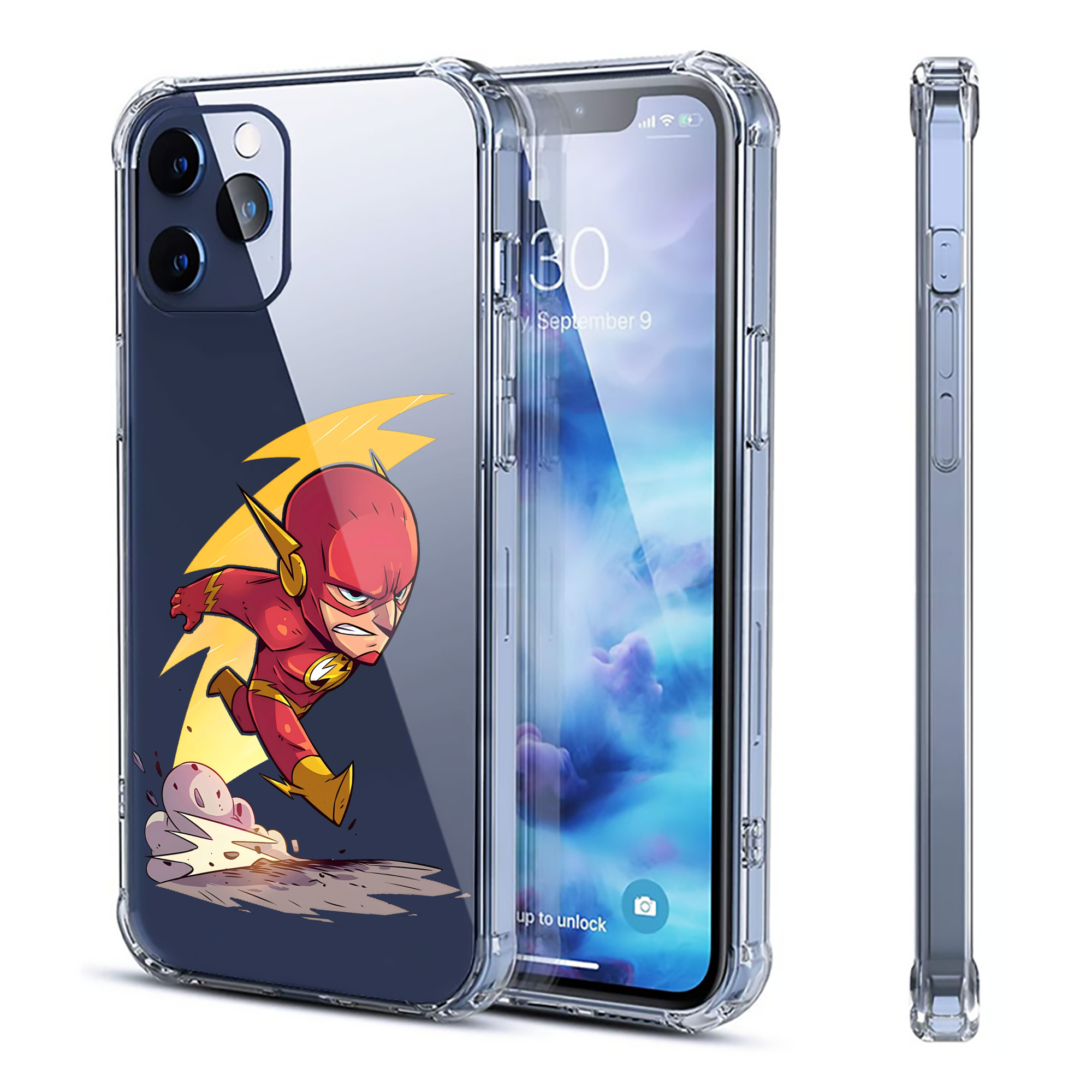 （画像用） アベンジャーズ The Avengers 【iPhone 12シリーズ対応】透明スマホケース（クリアソフトケース）